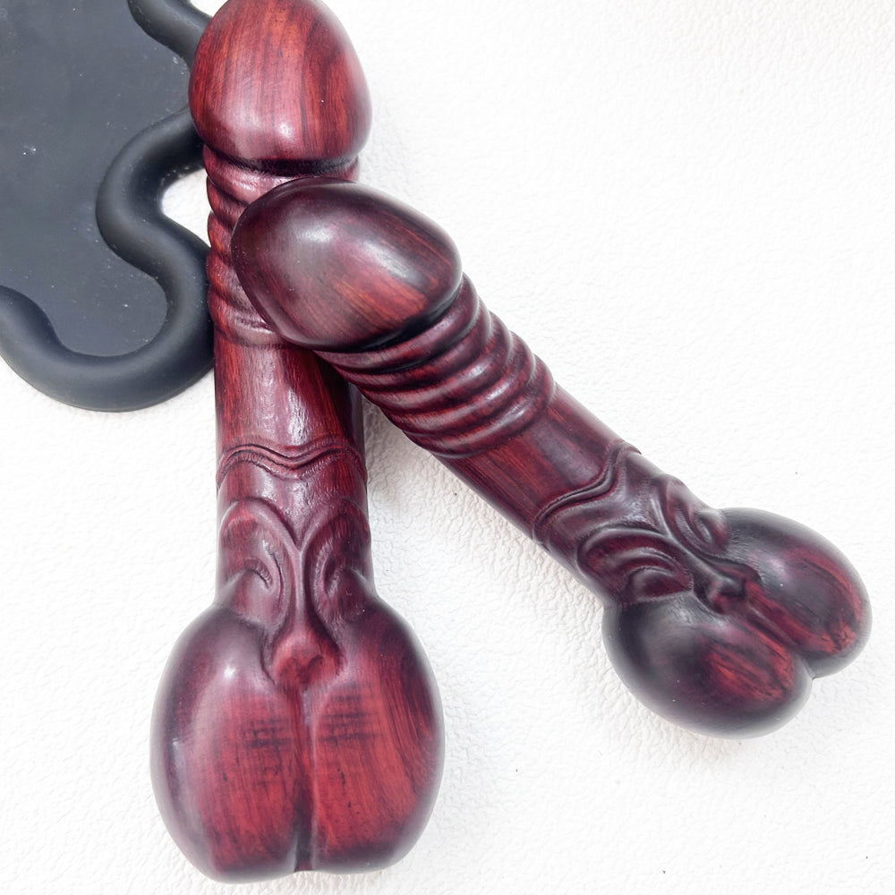 Wooden Dildo G Spot Massage Adult Sex Toy