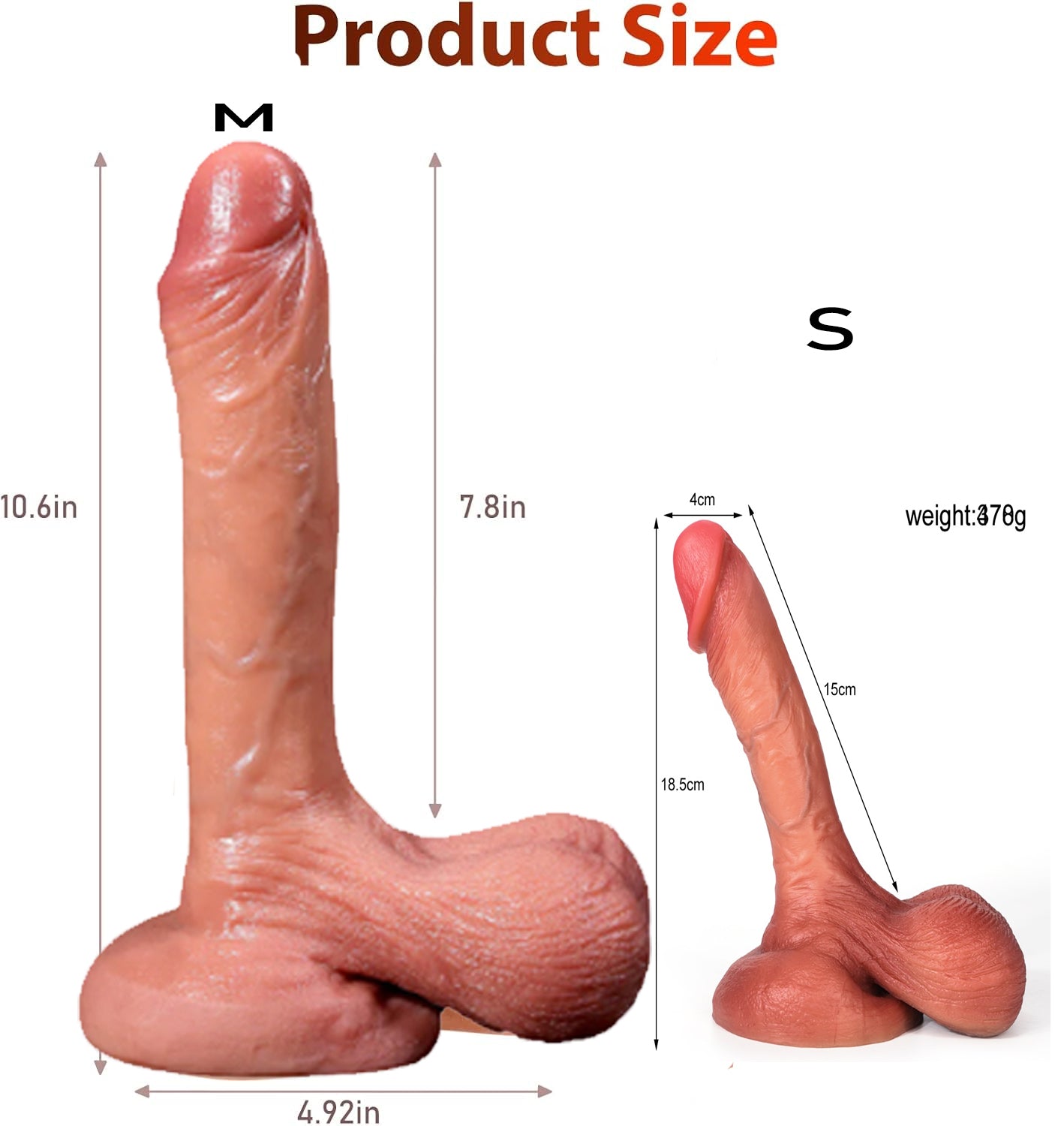 10 Inch Ultra Soft Silicone Realistic Dildo
