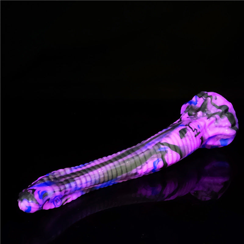 10 Inch Purple Slim Fantasy Snake Dildo