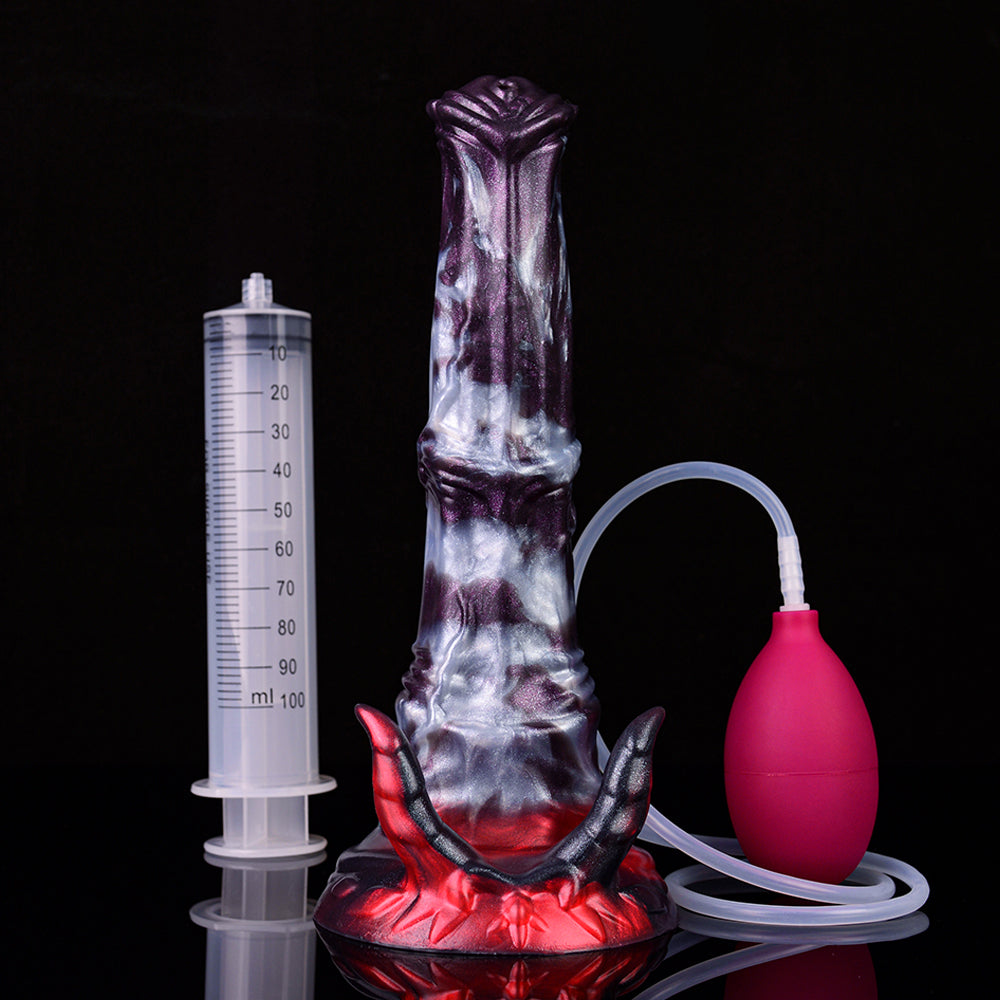 Gode ​​​​fantaisie en silicone avec corne de dragon et démon