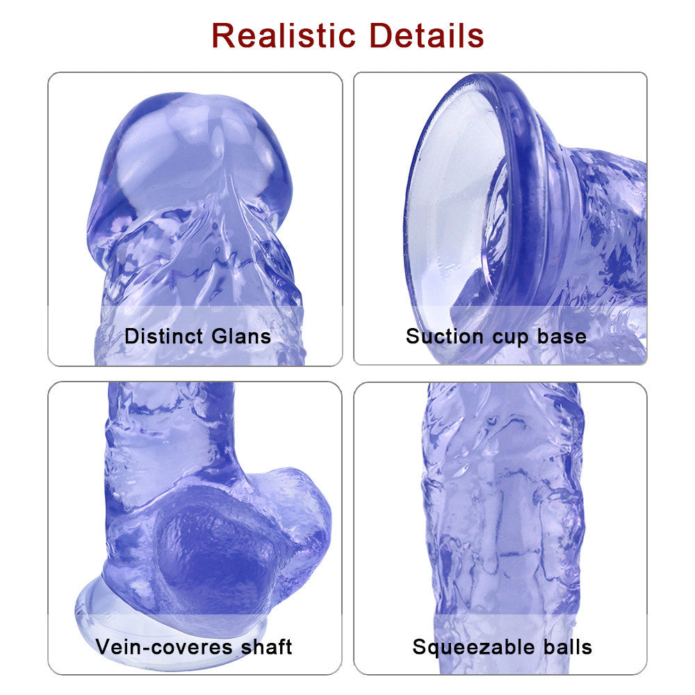 9 Inch Blue Realistic Big Dildo