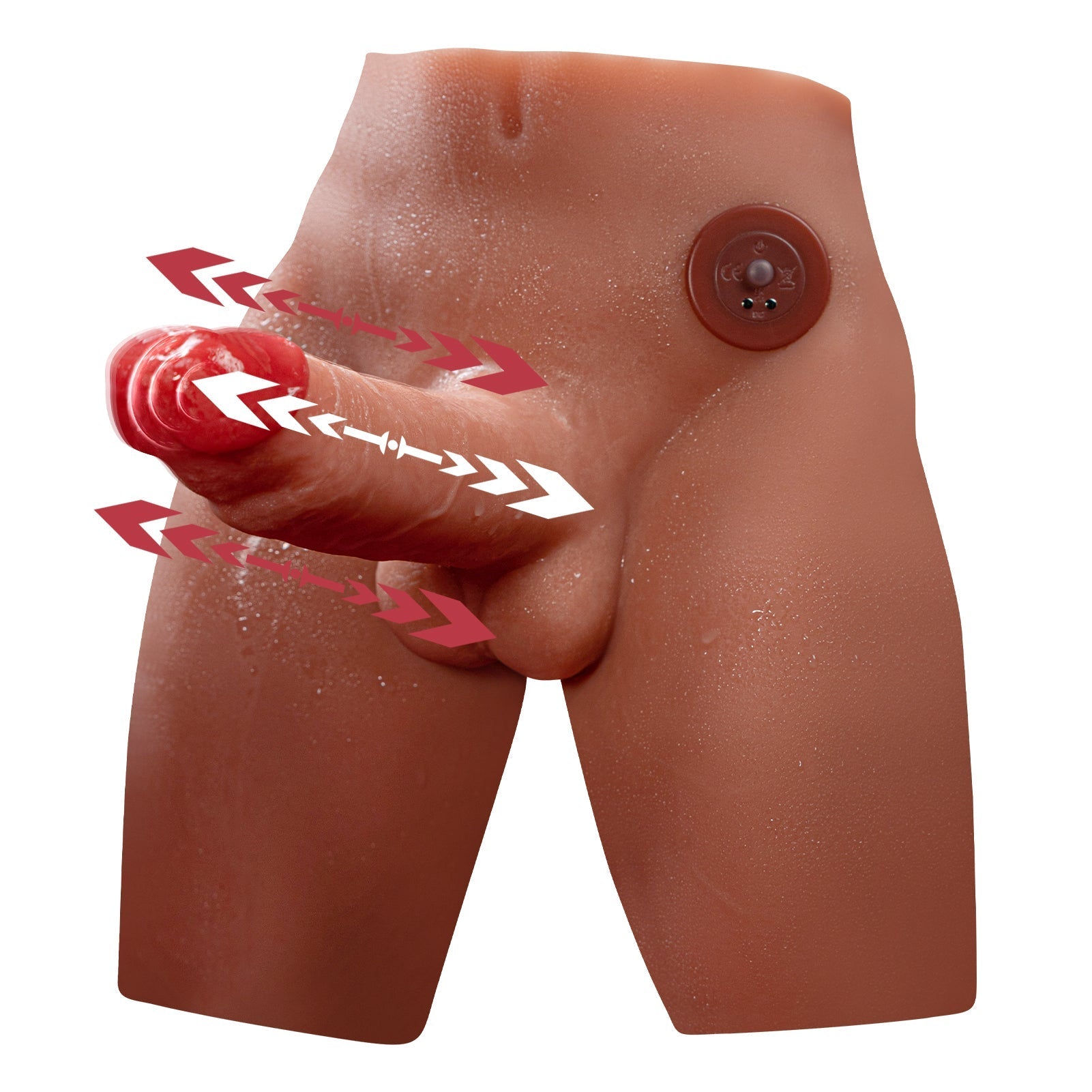 G Spot Thrusting Vbrator Torso Dildo