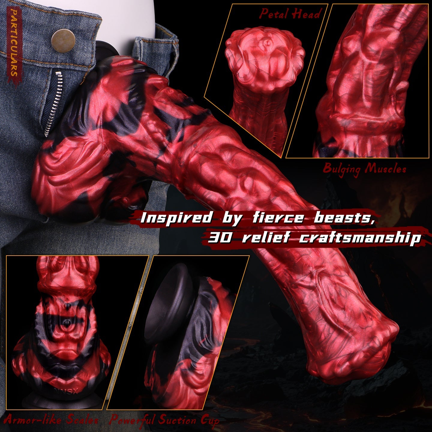 12 Inch Silicone Scarlet Big Horse Dildo