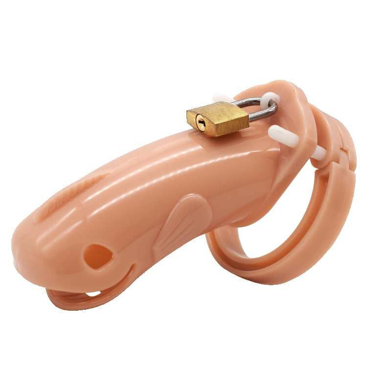 Whale Plastic Sissy Chastity Cage