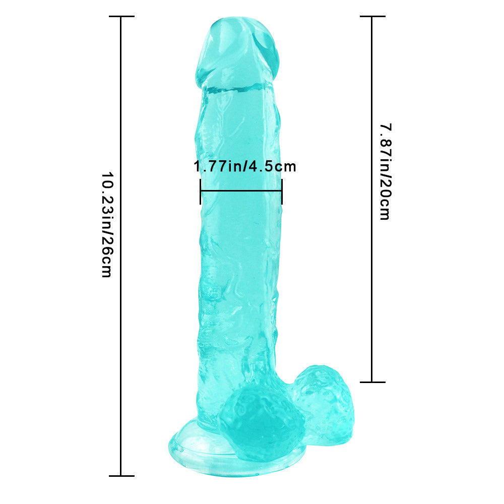 10 Inch Green Big Jelly Dildo