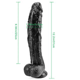 Load image into Gallery viewer, 10 inch large black dildo long thick