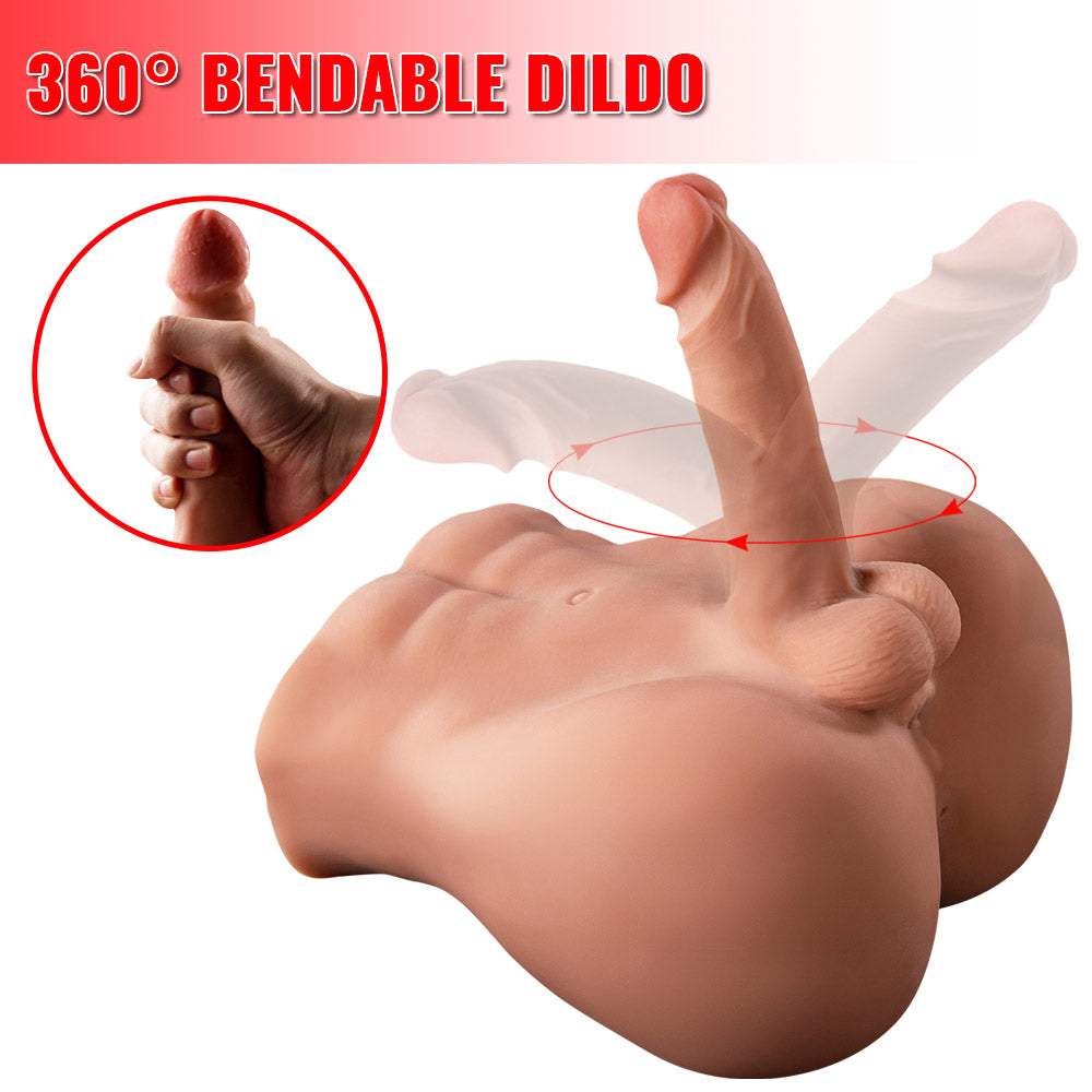 Half Body Lifelike Sex Doll with Dildo