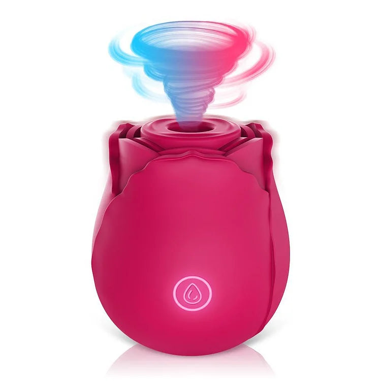 Black Rose Clit Sucking Vibrator Sex Toy