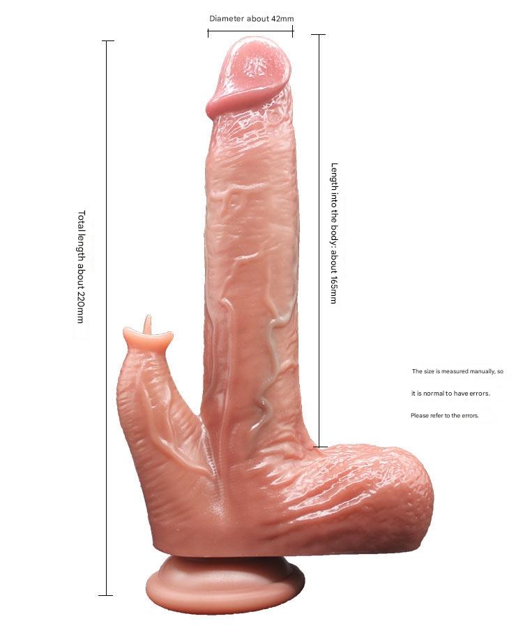 Tongue Licking Heated Vibrating Thrusting Dildo