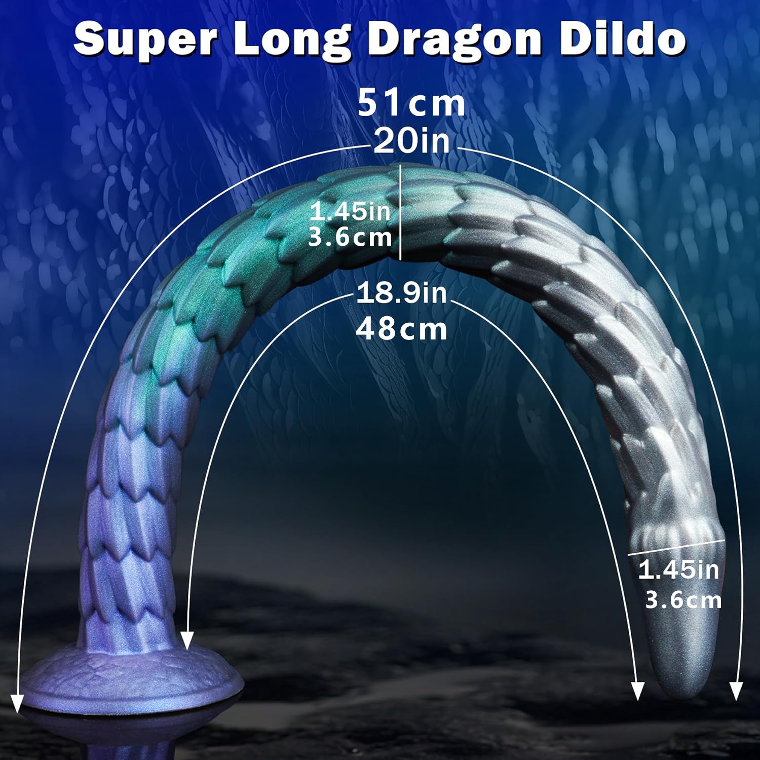 20 Inch Long Tentacle Shape Dragon Dildo