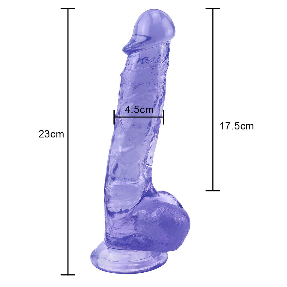 9 Inch Blue Realistic Big Dildo