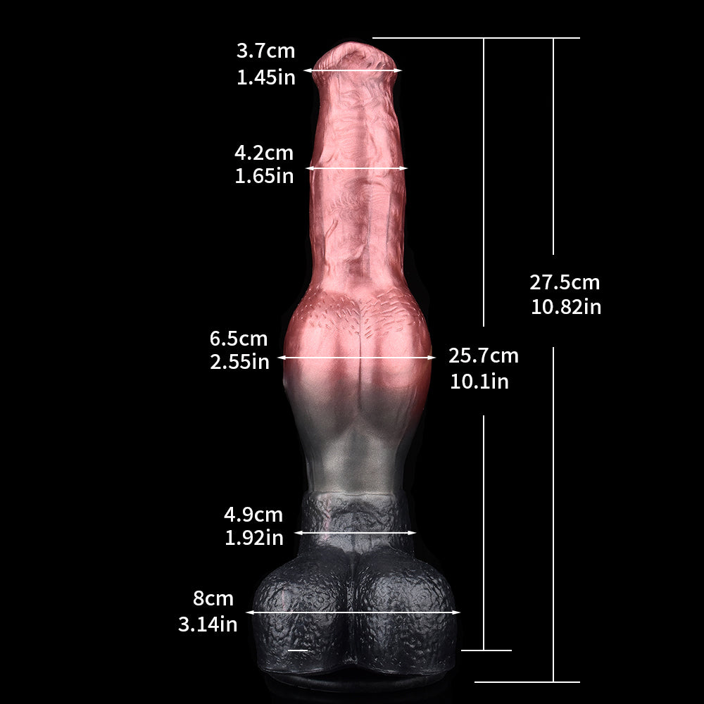 10 Inch Super Soft Silicone Knot Horse Dildo