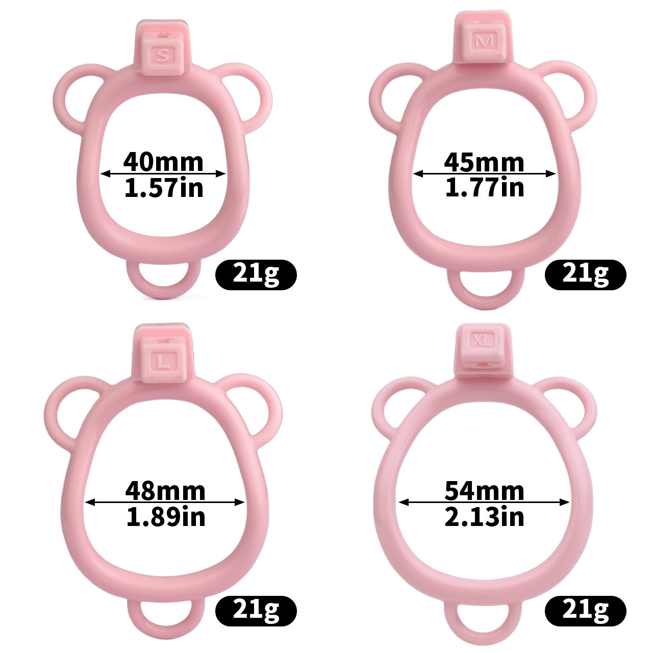 Cute Plastic Pussy Chastity Cage