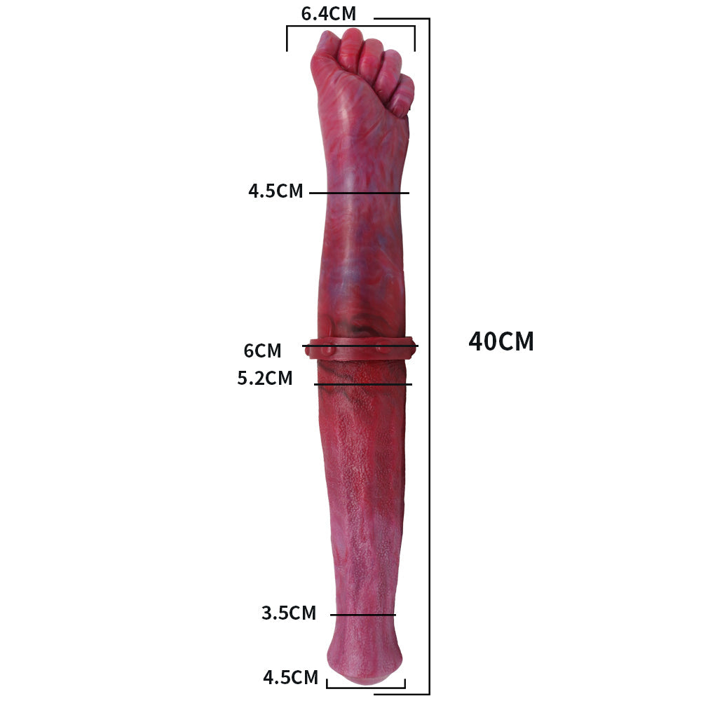 15 Inch Scarlet Fist Horse Double Ended Dildo