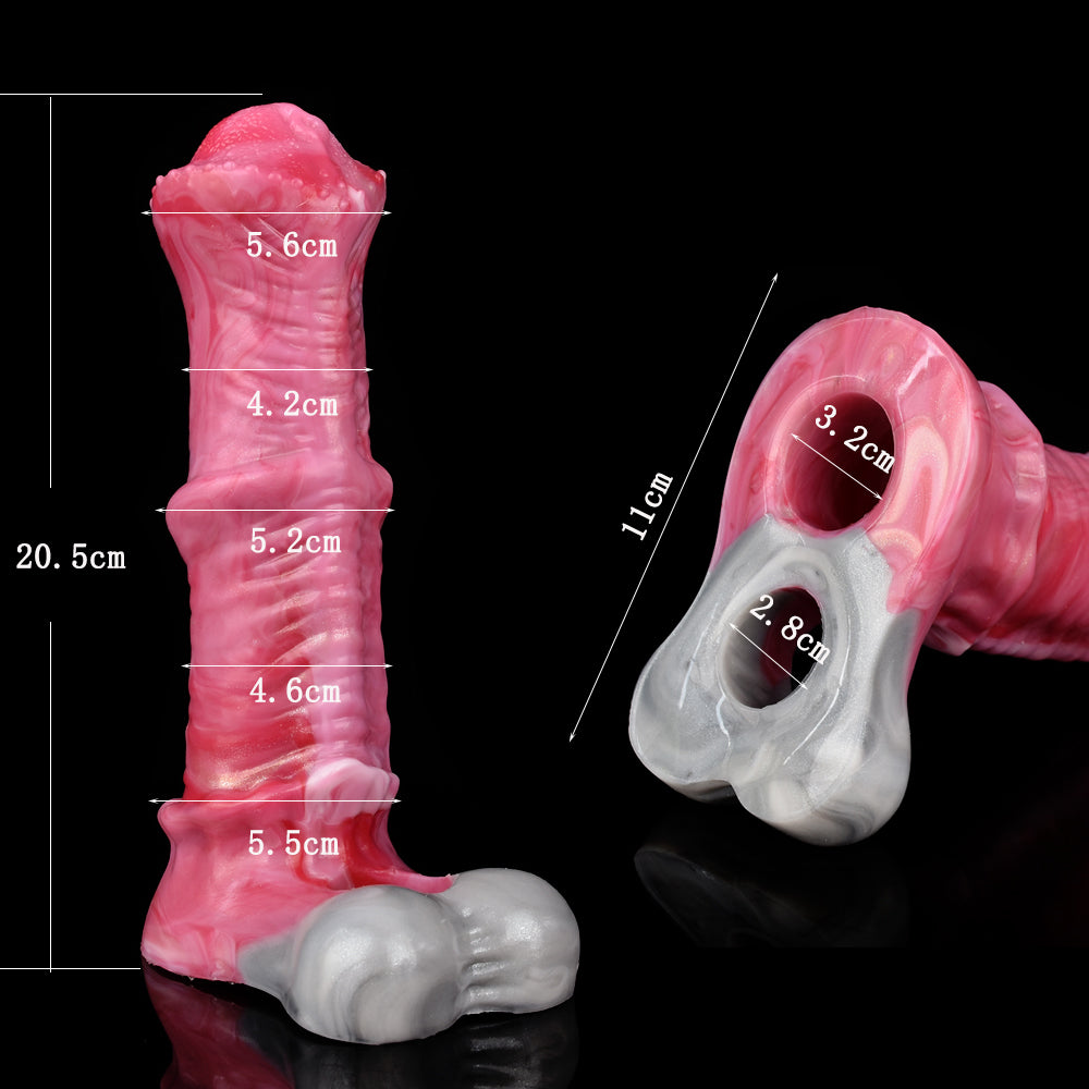 8 Inch Silicone Realistic Horse Cock Sleeve