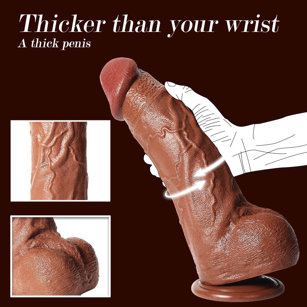 13 Inch Long Big Thick Realistic Dildo