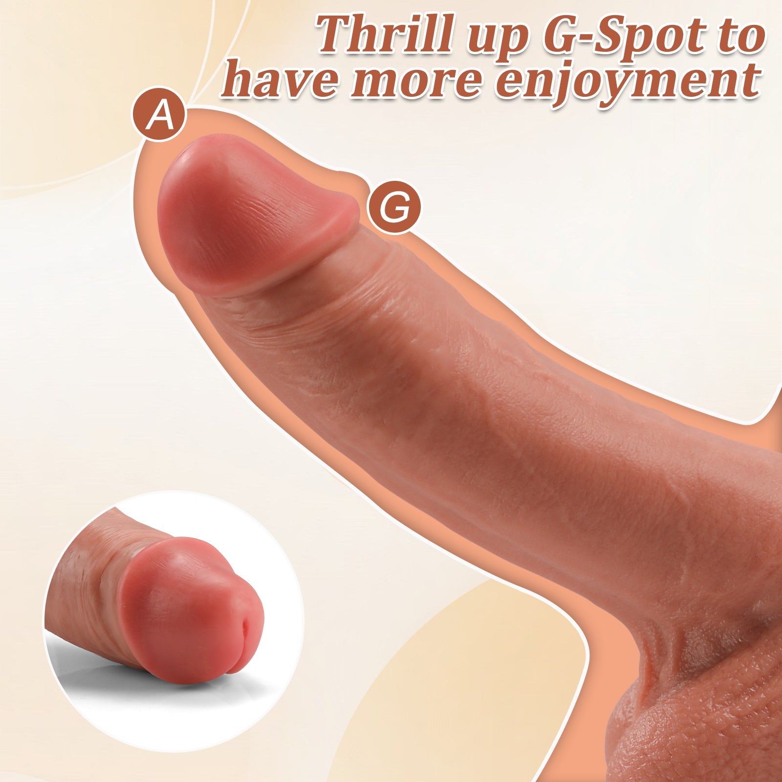 10.6 Inch Realistic G Spot Dildo
