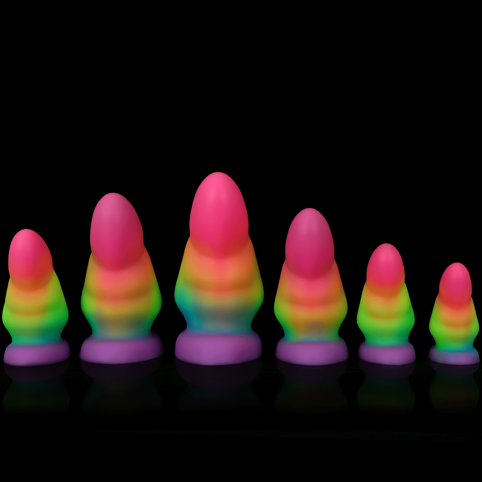Luminous Large Silicone Butt Plug Dildo