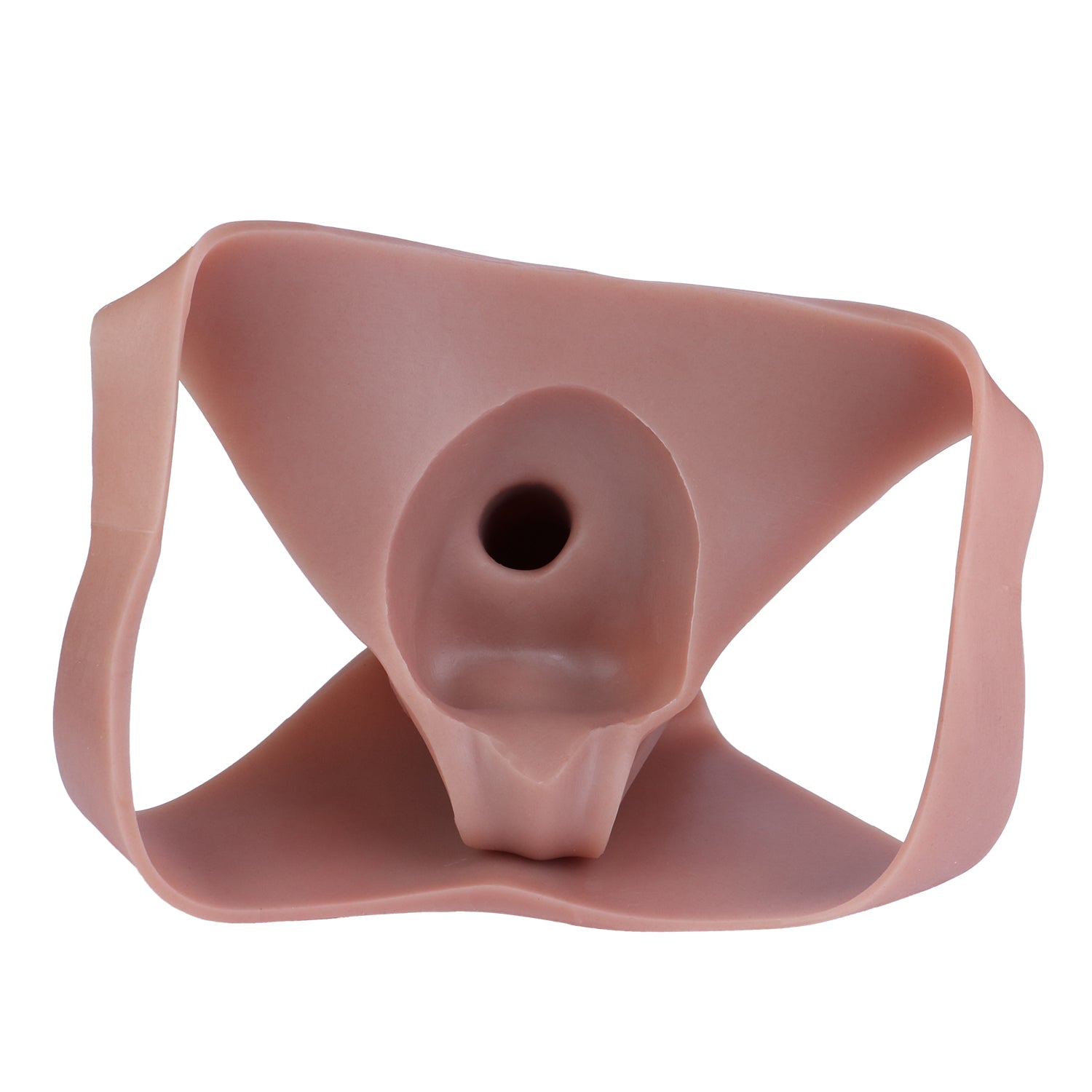7 Inch Realistic Triangle Hollow Dildo Panties