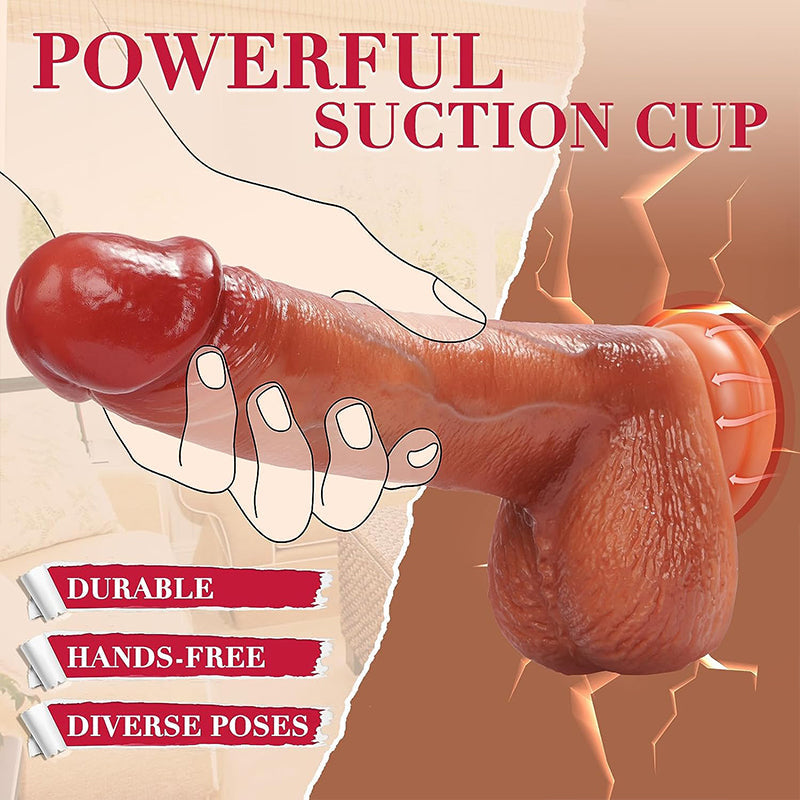 9 Inch Realistic Rotating Thrusting Dildo