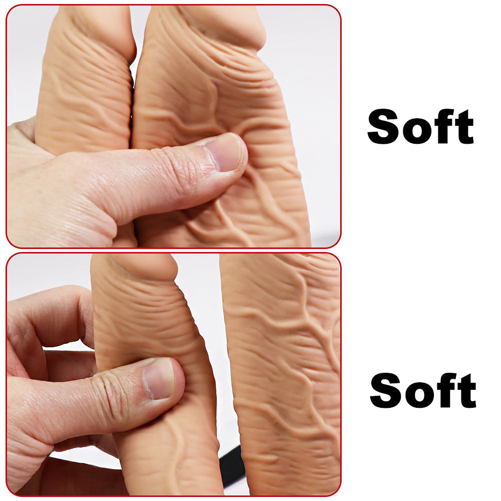 Hollow Vibrator Double Penetration Strap On Dildo