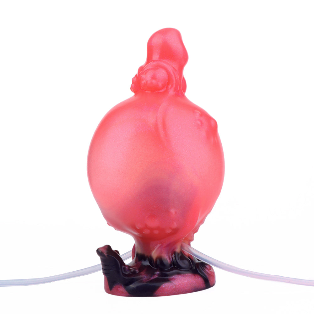 Red Squirting Monster Inflatable Knot Dildo