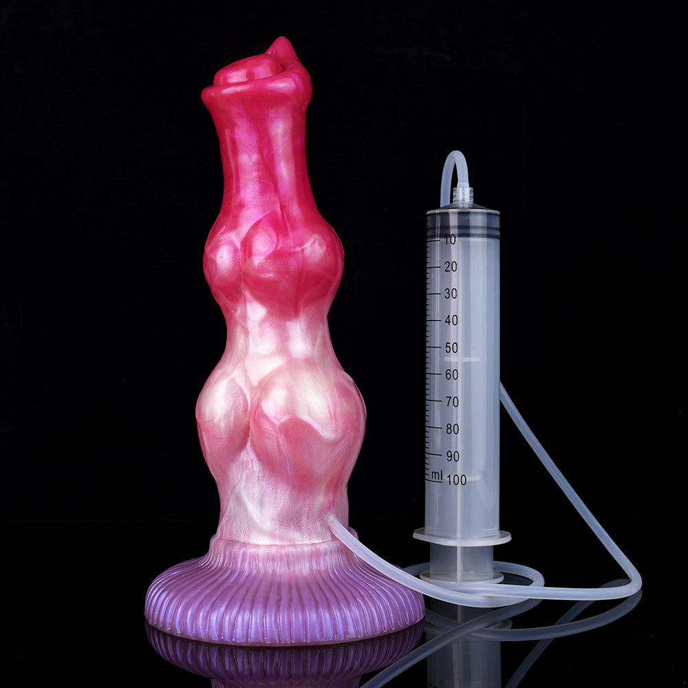 10 Inch Double Knot Dog Squirting Dildo