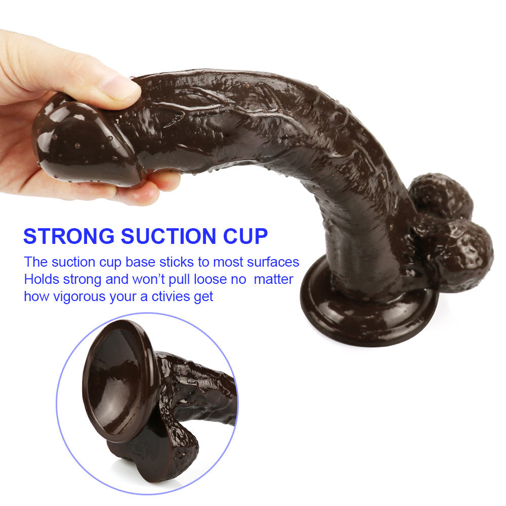 10 Inch Brown Realistic Big Dildo