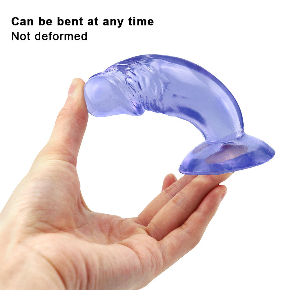 4 Inch Blue Jelly Beginner Small Dildo