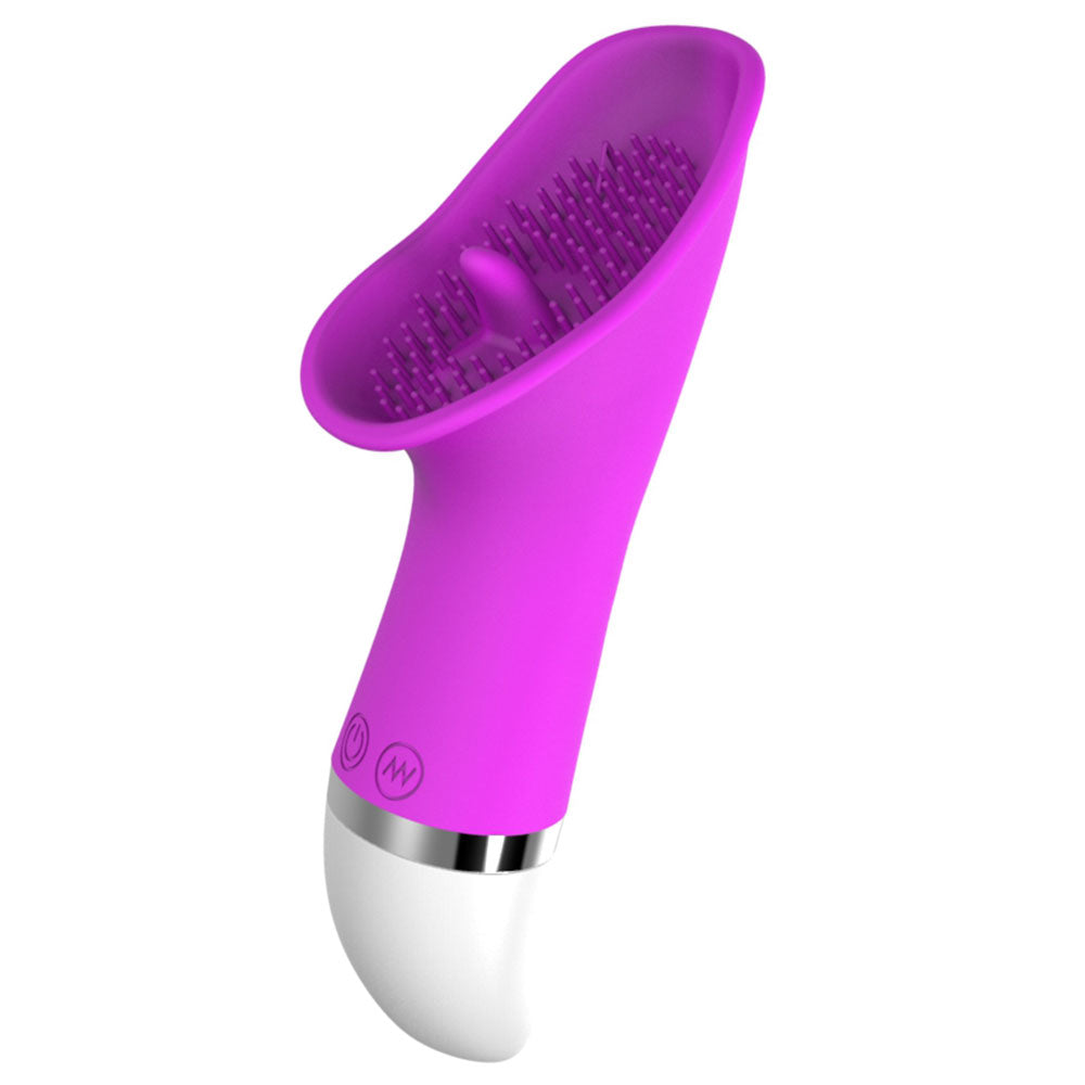 Purple Pussy Tongue Licking Clitoral Vibrator