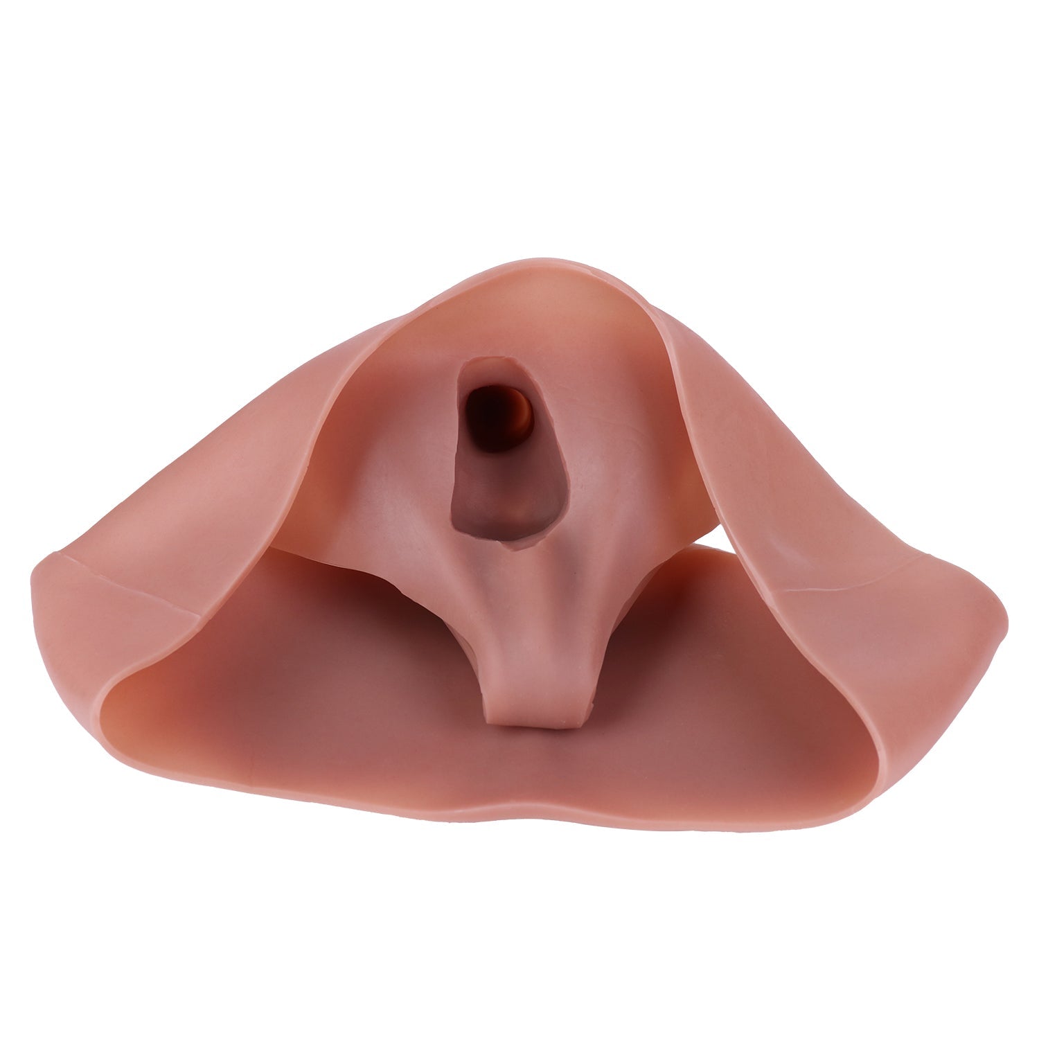 7 Inch Raised Realistic Hollow Dildo Panties