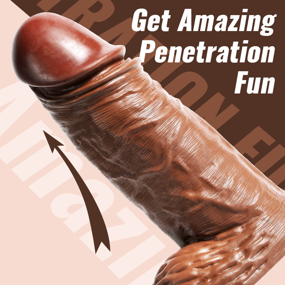 15 Inch Long Brown Large Extreme Dildo