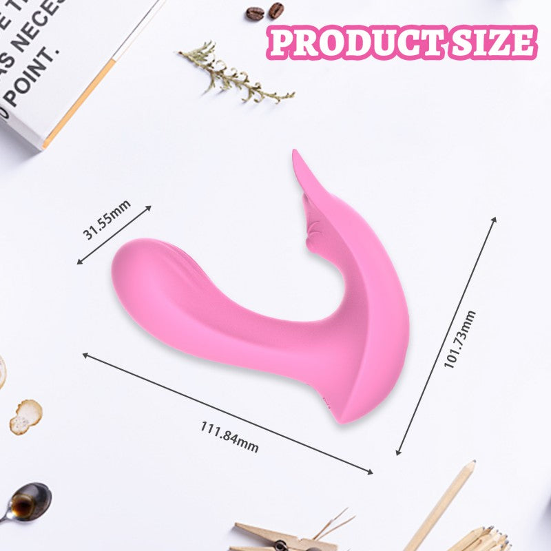 Pink Wearable Dual Motor Vibrating Panties