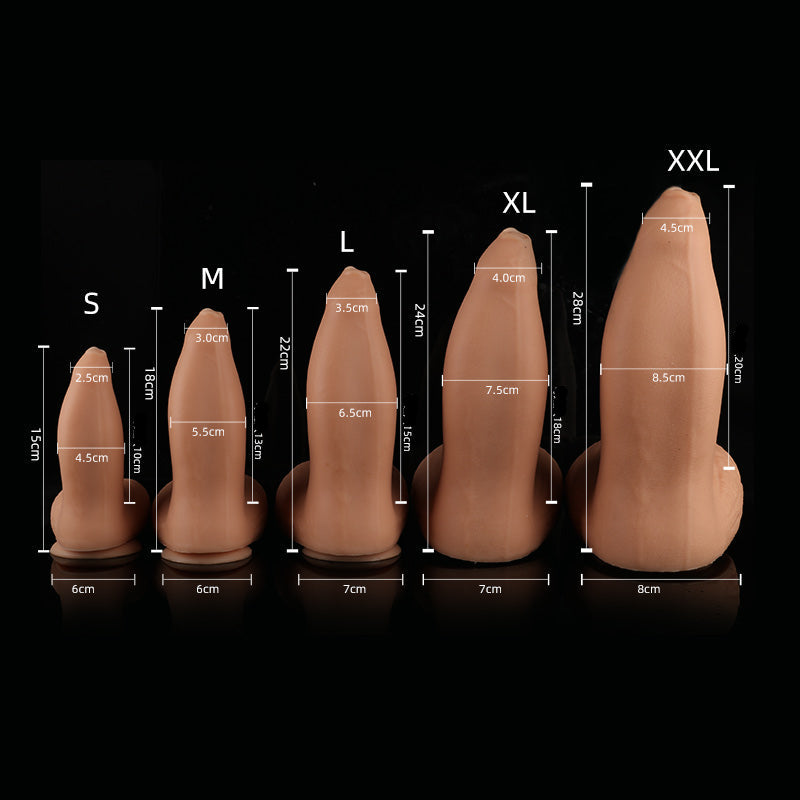 Big Conical Fantasy Foreskin Elephant Dildo