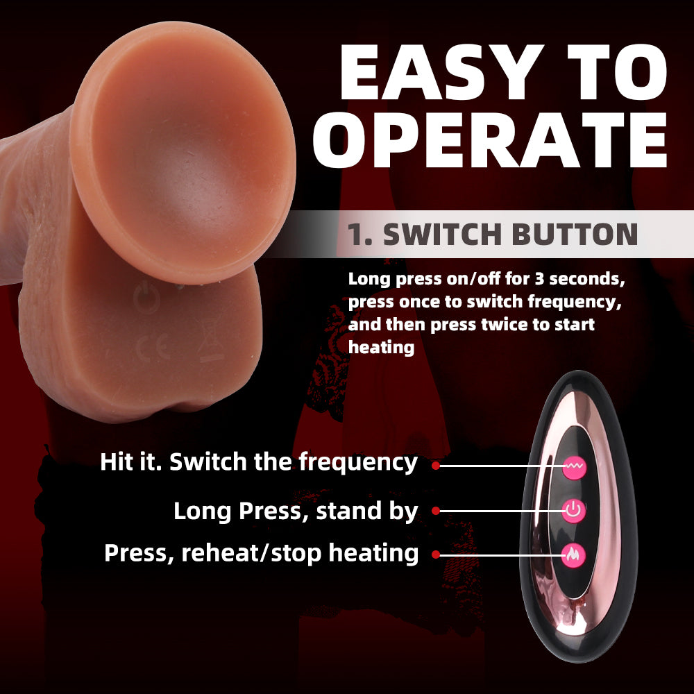 7 Inch Remote Control Realistic Electric Thrusting Dildo
