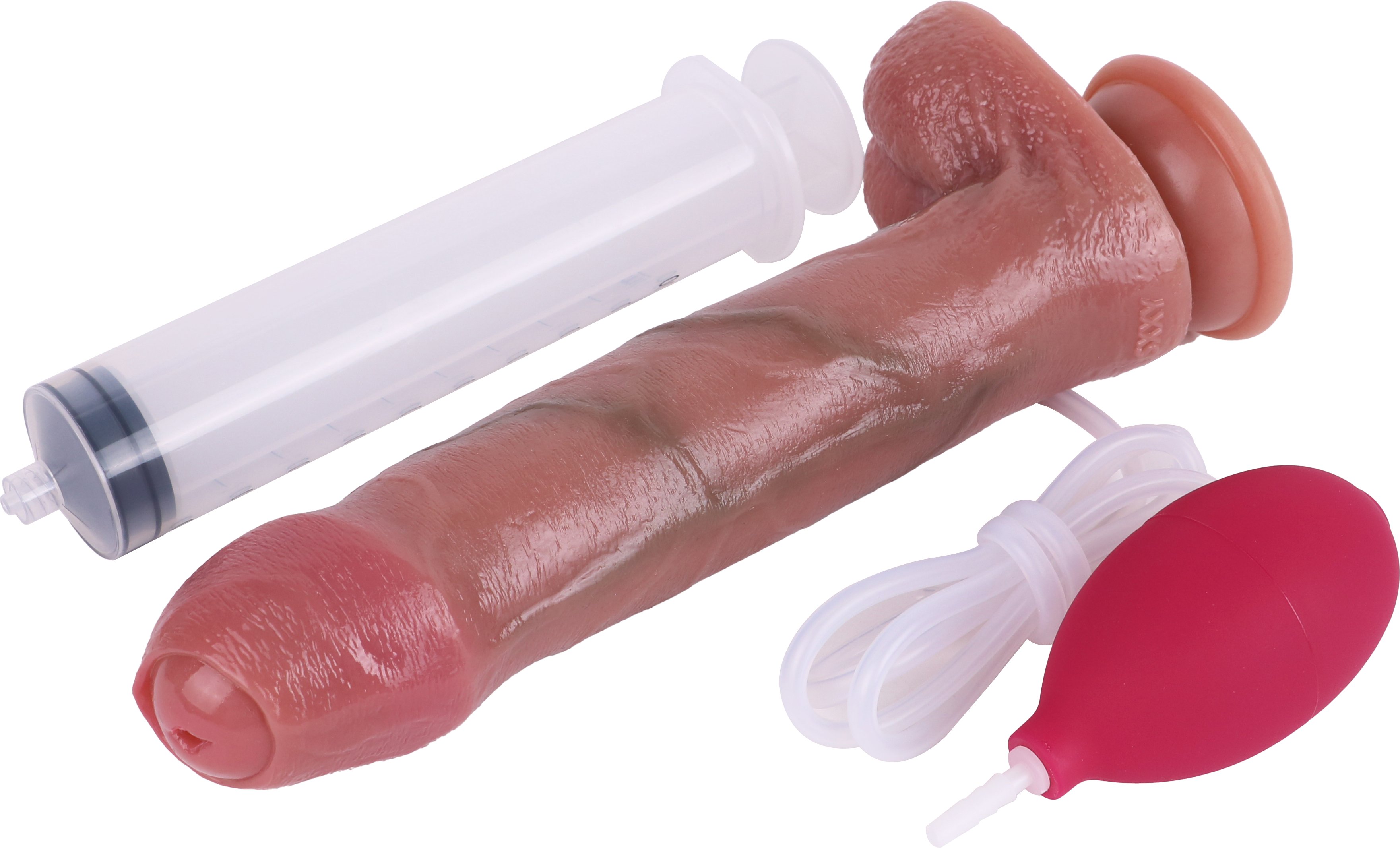 9 Inch Realistic Squirting Dildo With Foreskin