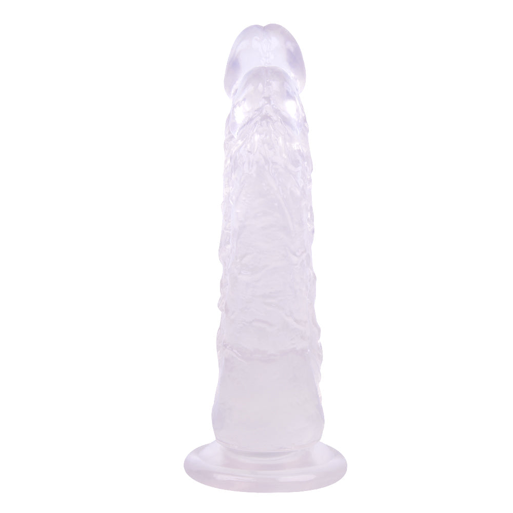 Clear Jelly Silicone Double Penetration Dildo