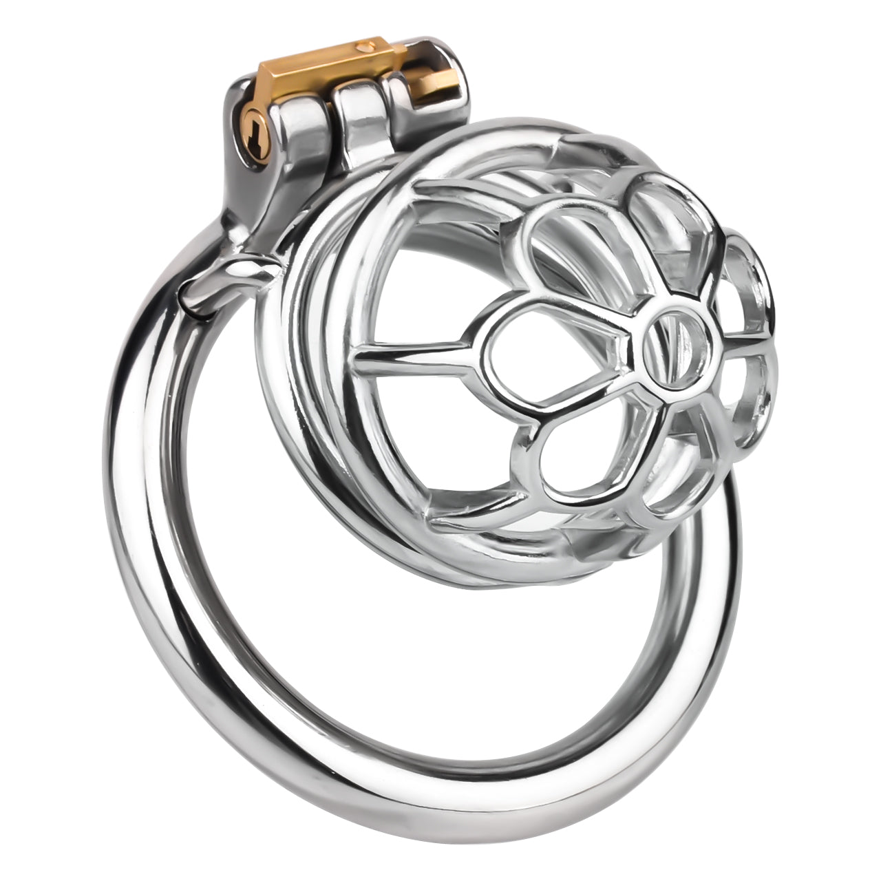 Flower Small Metal Chastity Cage