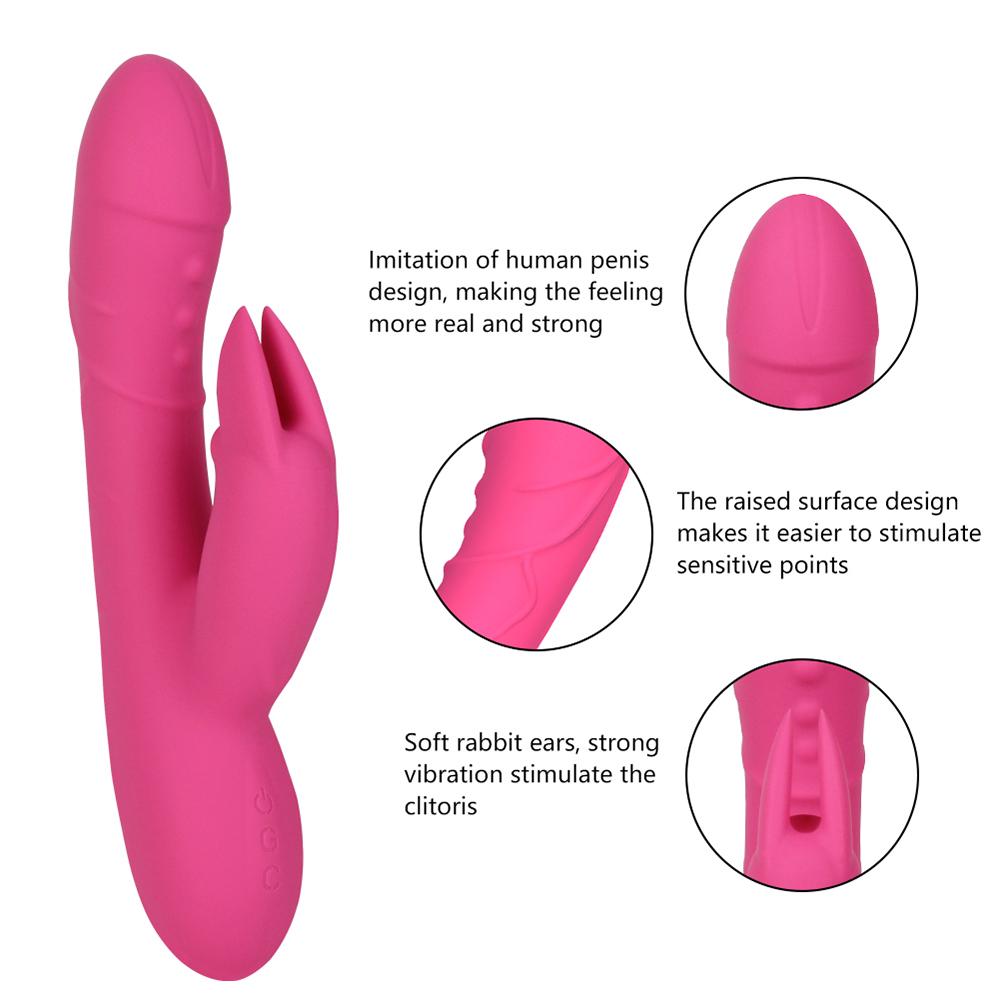 G-Spot Rabbit Vibrator Penis And Raised Surface Design