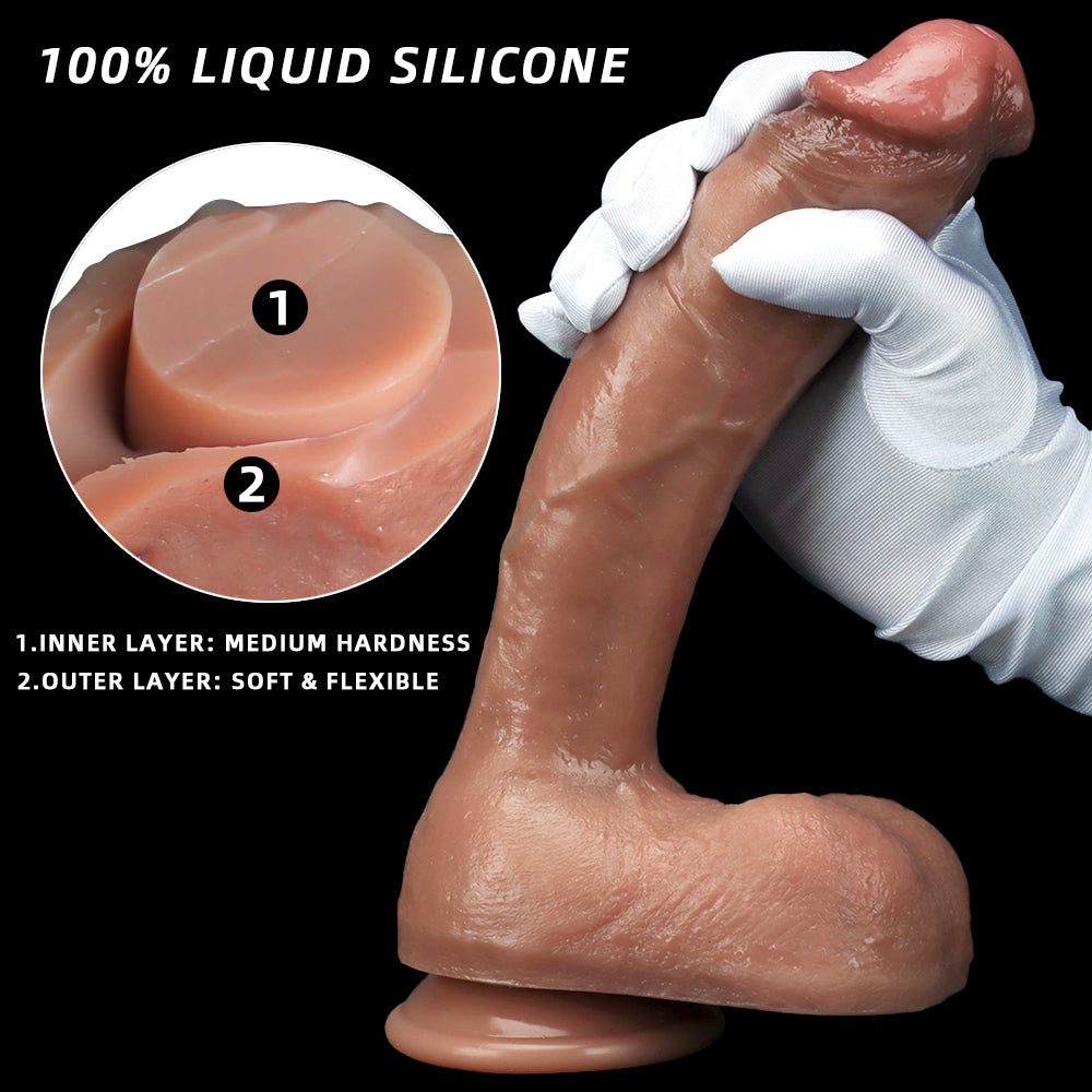 10 Inch Liquid Silicone Realistic Dildo