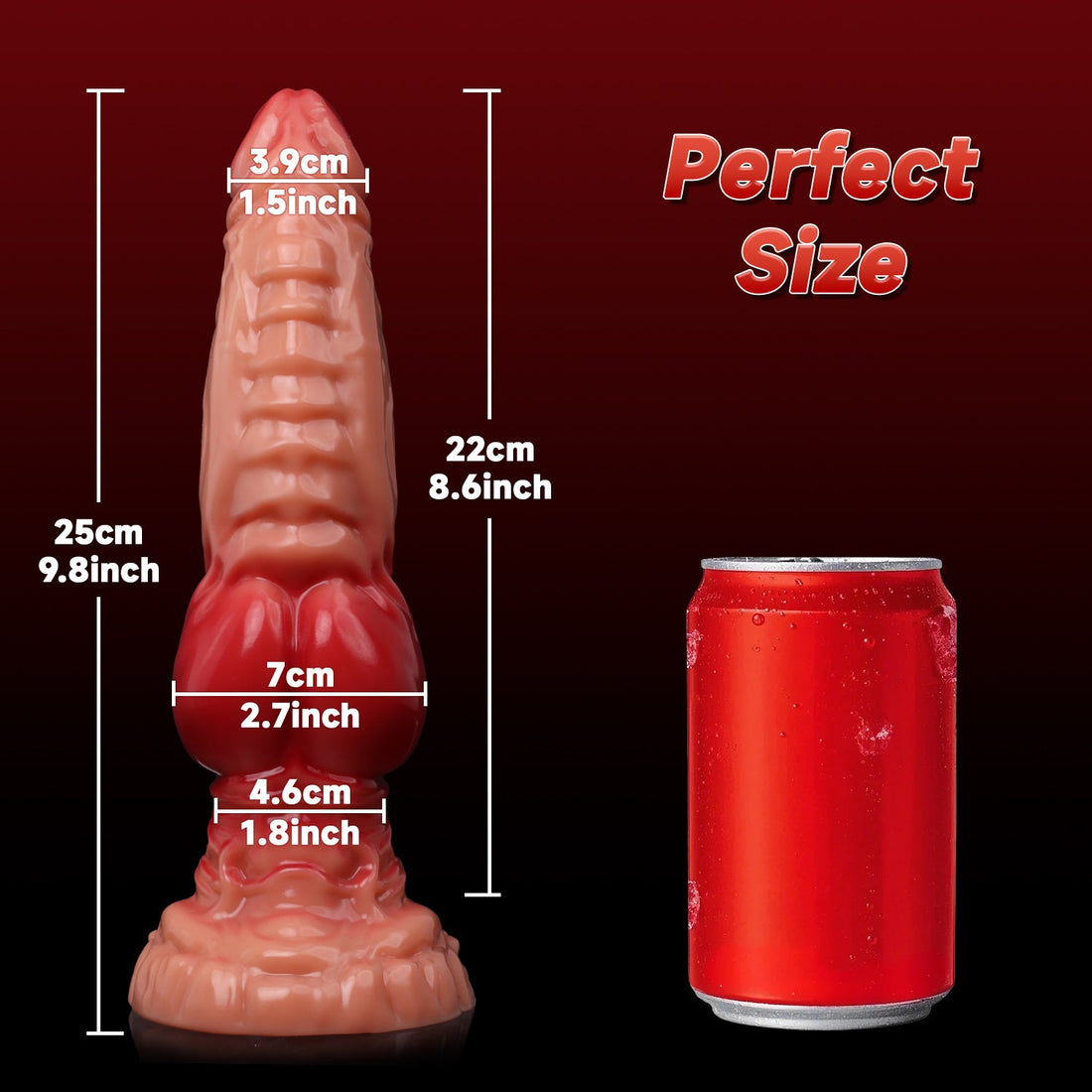 9.8 Inch Animal Knot Fantasy Dragon Dildo