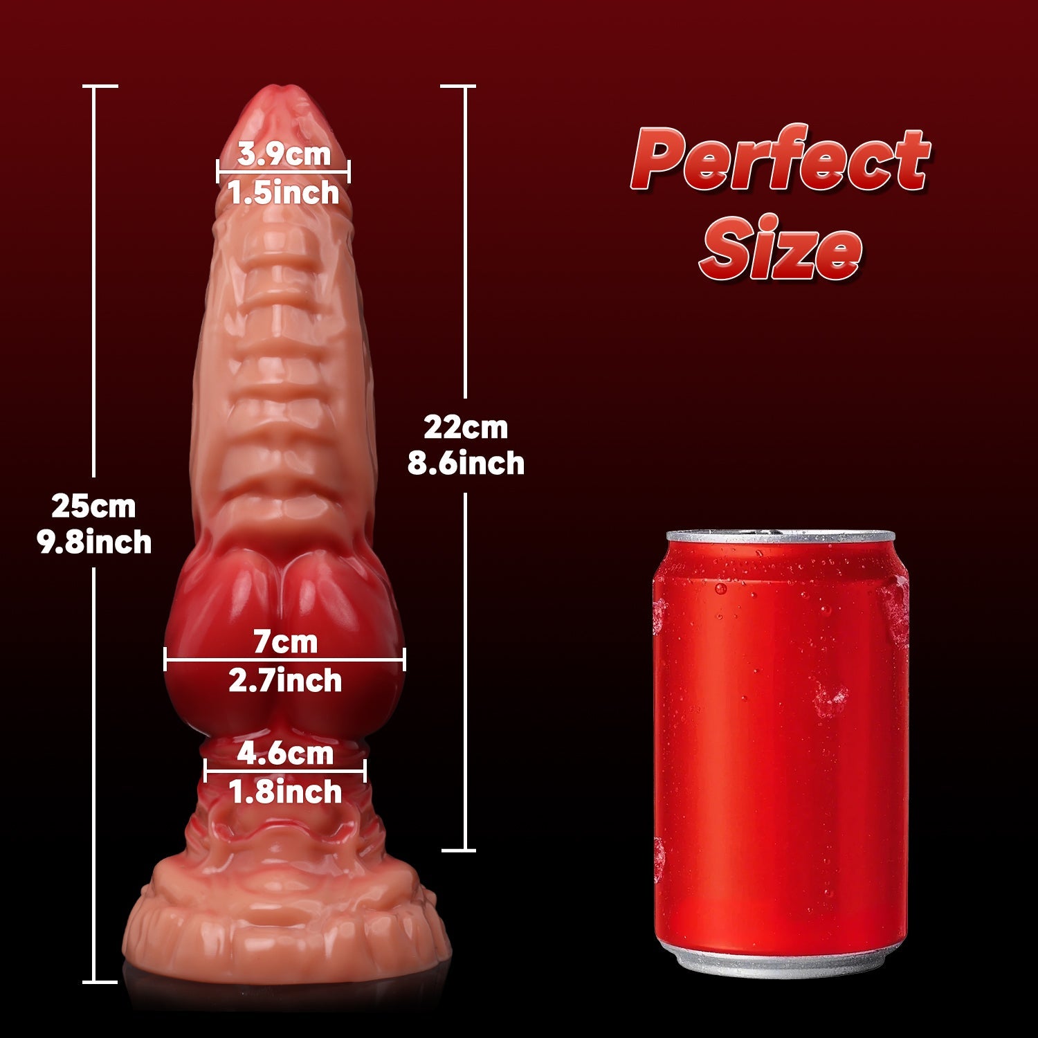 9.8 Inch Animal Knot Fantasy Dragon Dildo