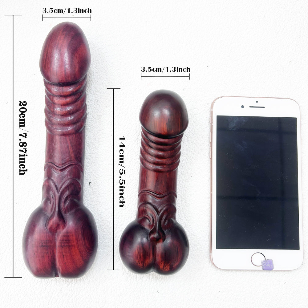 Wooden Dildo G Spot Massage Adult Sex Toy