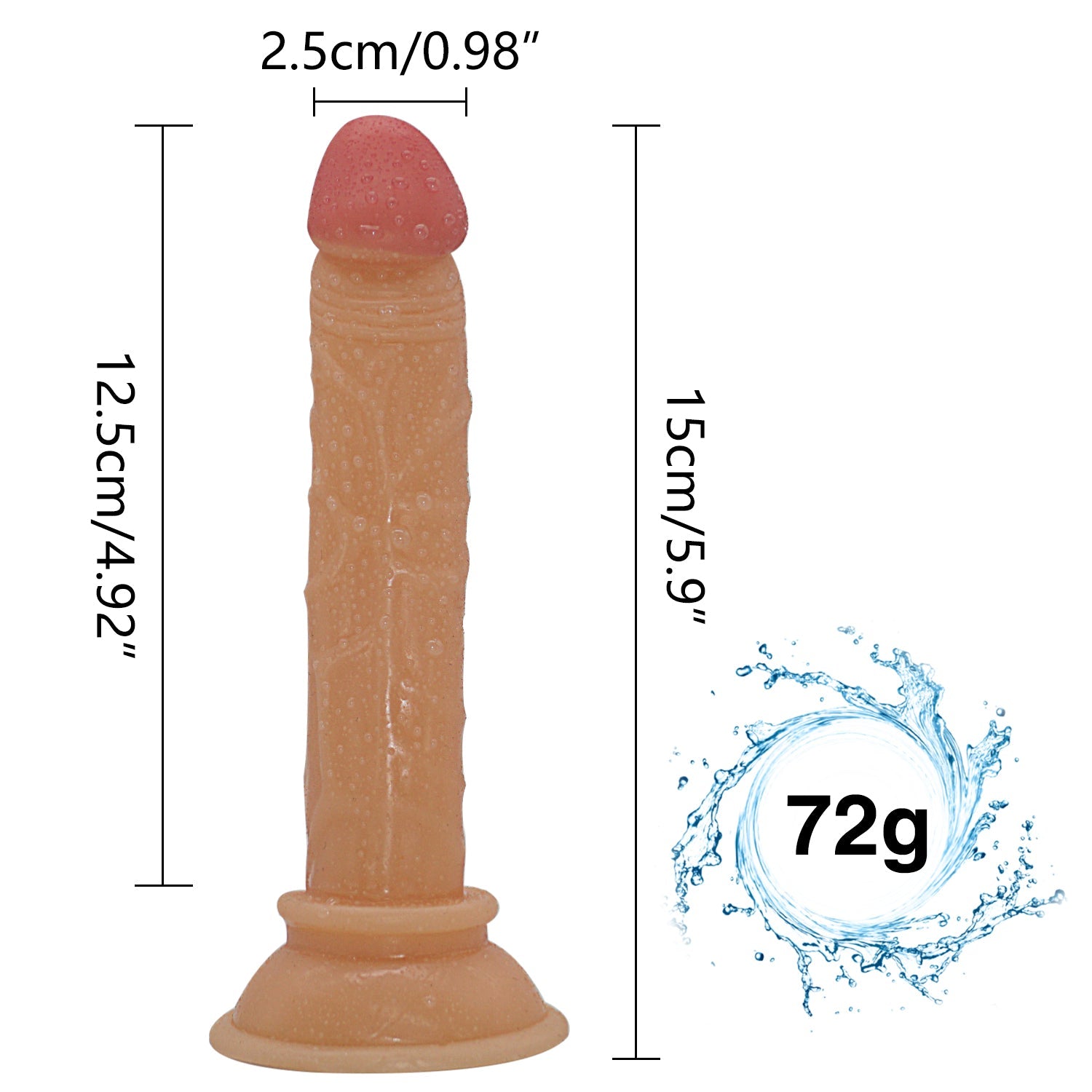 5 Inch Small Beginner Strap On Dildo