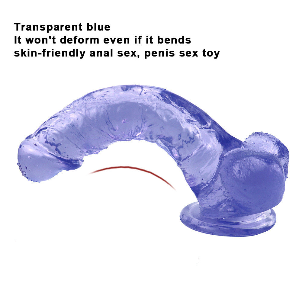 9 Inch Blue Realistic Big Dildo