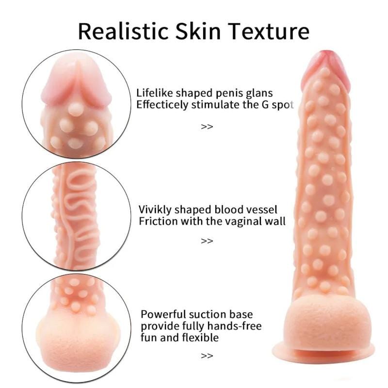 10 Inch Ridges With Strap On Dildo