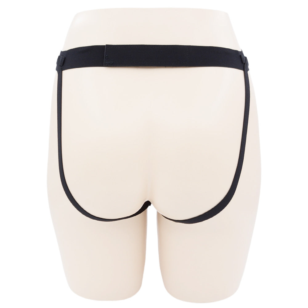 Black Silicone Hollow Strap On Dildo