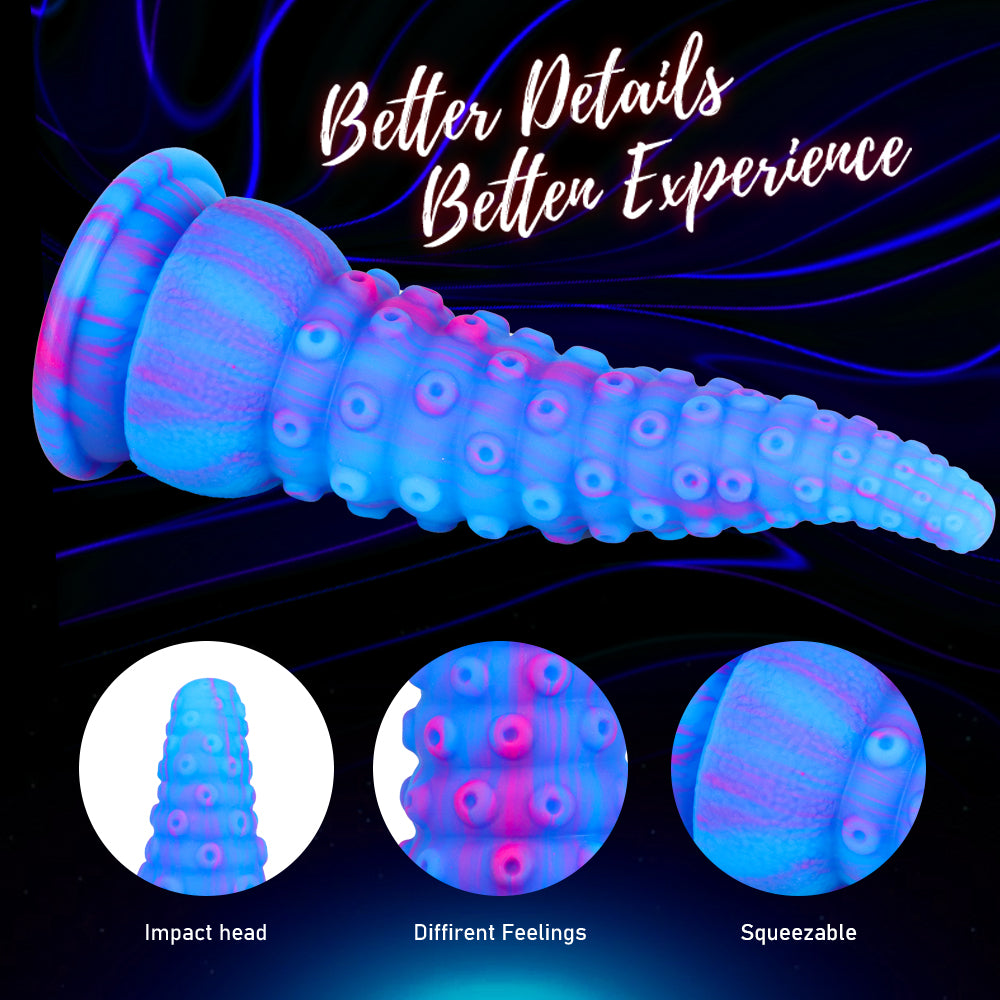 Blue Creature Cock Tenticle Anal Dildo
