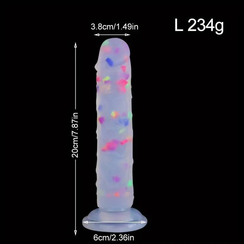 Jelly Soft Dual Density Anal Confetti Dildo