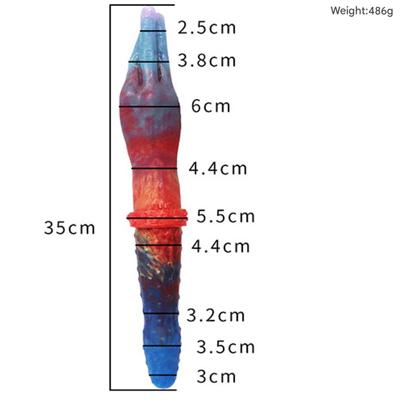 Colored Fantasy Custom Double Dildo-Multiple Specifications